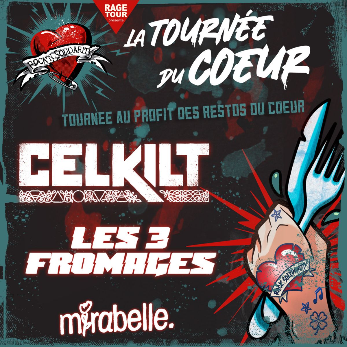 [ANNULATION] La tournée du coeur II : Celkilt + Les 3 fromages + Mirabelle